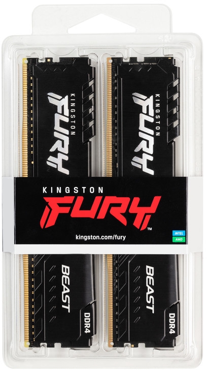 Модуль пам`ятi DDR4 2x8GB/3600 Kingston Fury Beast Black (KF436C17BBK2/16)