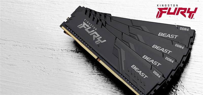 Модуль пам`ятi DDR4 16GB/2666 Kingston Fury Beast Black (KF426C16BB1/16)