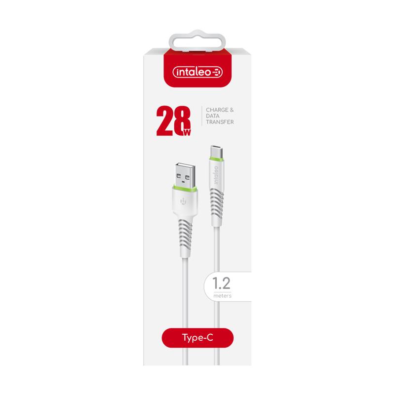 Кабель Intaleo CBFLEXT1 USB - USB Type-C (M/M), 1.2 м, White (1283126568534)