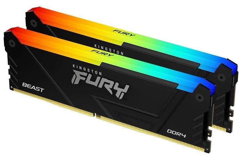 Модуль пам`ятi DDR4 2x32GB/3200 Kingston Fury Beast RGB (KF432C16BB2AK2/64)