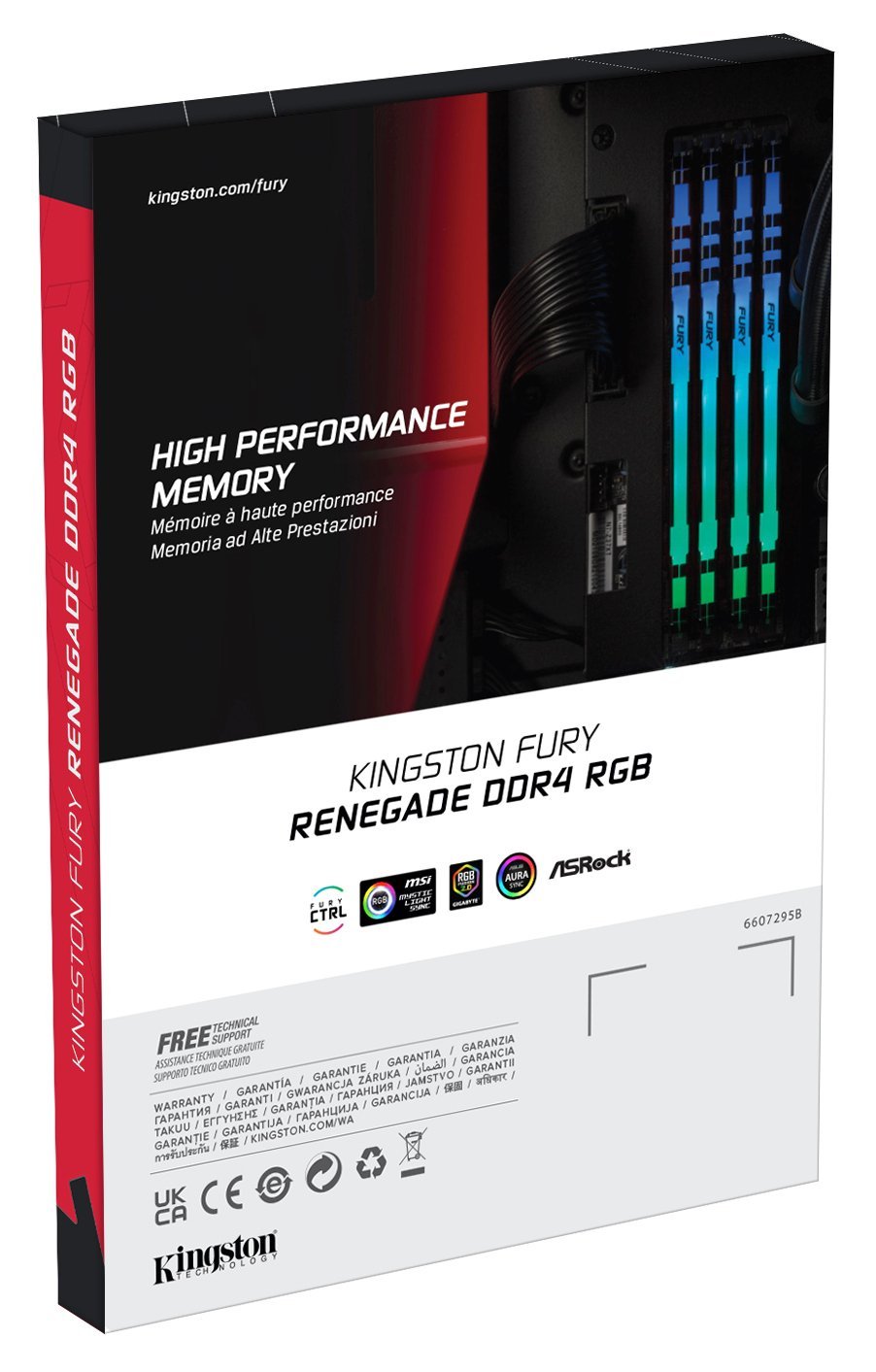 Модуль пам`яті DDR4 2x8GB/3600 Kingston Fury Renegade RGB (KF436C16RBAK2/16)