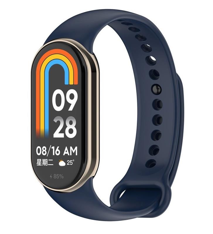 Силіконовий ремінець BeCover для Xiaomi Mi Smart Band 8 Deep Blue (709383)