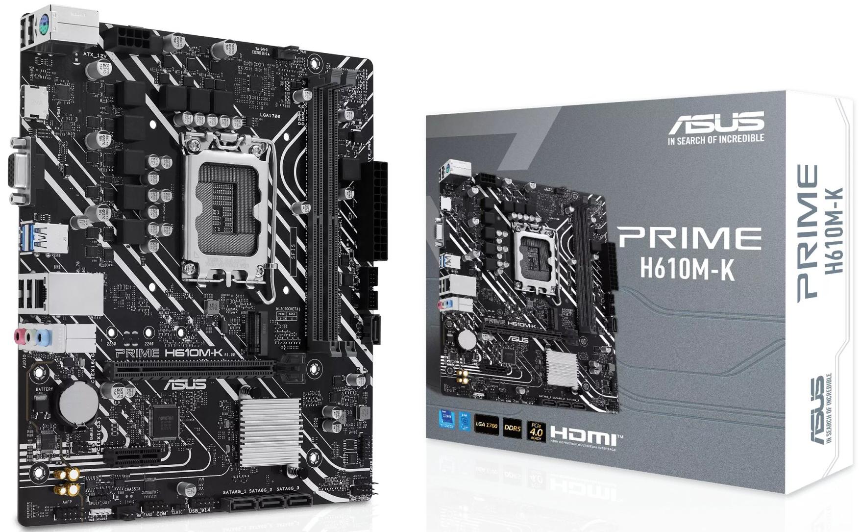 Материнська плата Asus Prime H610M-K Socket 1700