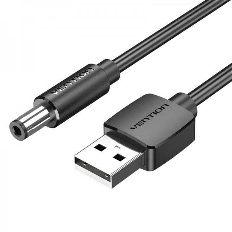 Кабель Vention USB - DC (M/M), 5.5 мм, 1.5 м, Black (CEYBG)