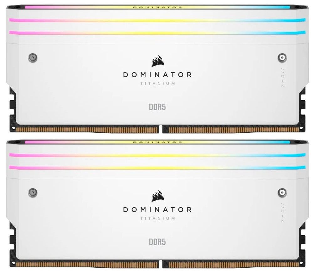 Модуль пам`ятi DDR5 2x16GB/6000 Corsair Dominator Titanium RGB White (CMP32GX5M2B6000C30W)