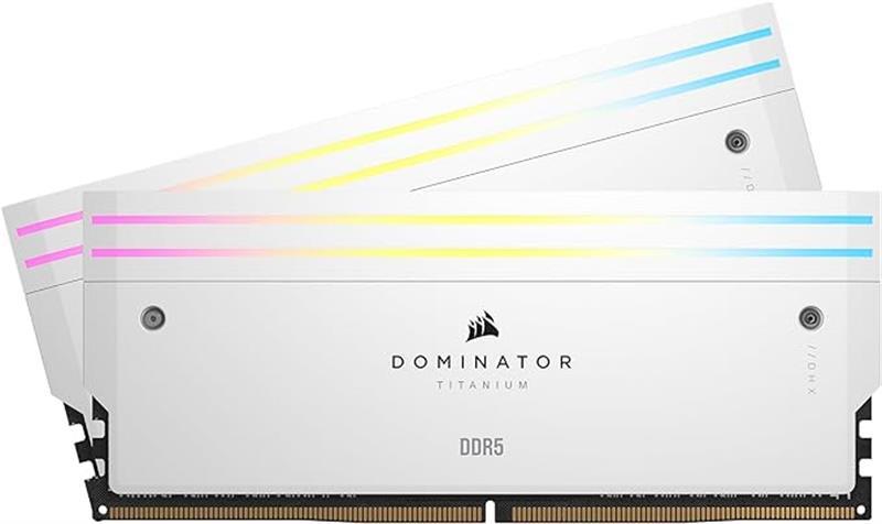 Модуль пам`ятi DDR5 2x16GB/6000 Corsair Dominator Titanium RGB White (CMP32GX5M2B6000C30W)