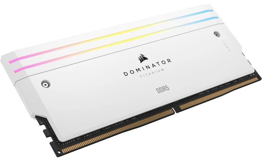 Модуль пам`ятi DDR5 2x16GB/6000 Corsair Dominator Titanium RGB White (CMP32GX5M2B6000C30W)