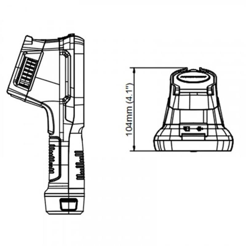 Ручний термограф із функцією скринінгу температури Hikvision DS-2TP21-6AVF/W Ручний термограф із функцією скринінгу температури Hikvision DS-2TP21-6AVF/W