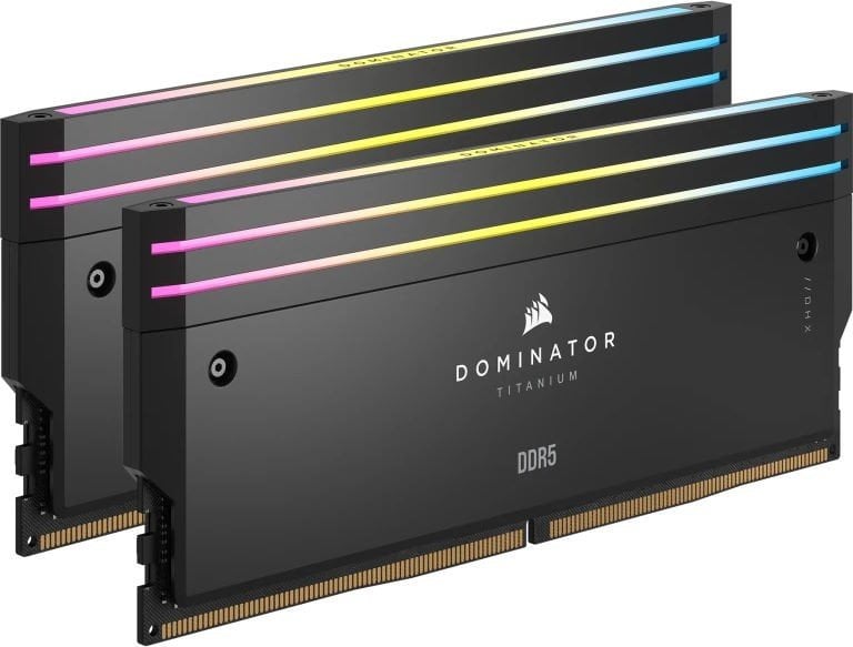 Модуль пам`ятi DDR5 2x16GB/6000 Corsair Dominator Titanium RGB Black (CMP32GX5M2B6000C30)