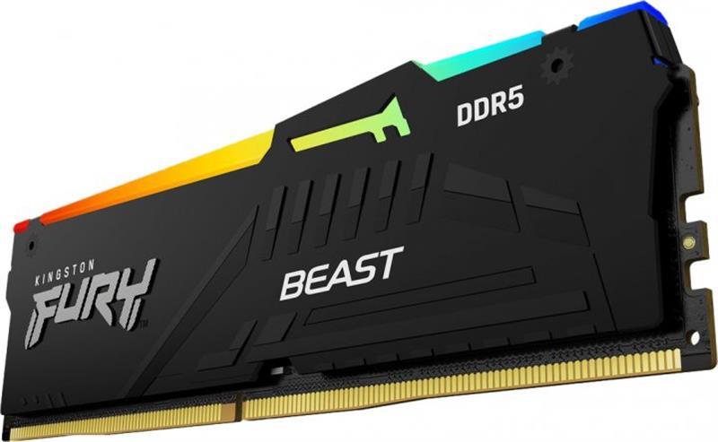 Модуль пам`яті DDR5 2x8GB/5200 Kingston Fury Beast RGB Black (KF552C36BBEAK2-16)