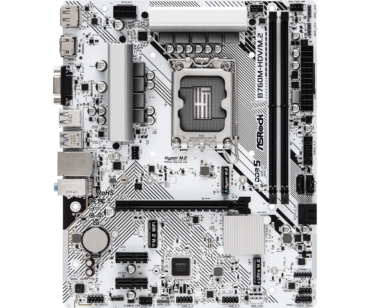 Материнська плата ASRock B760M-HDV/M.2 Socket 1700