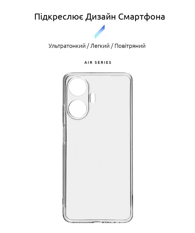 Чохол-накладка Armorstandart Air для Realme C55 Camera cover Transparent (ARM69482)