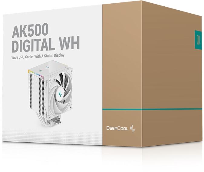 Кулер процесорний DeepCool AK500 Digital WH (R-AK500-WHADMN-G)