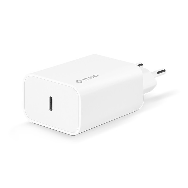 Мережевий зарядний пристрій Ttec SmartCharger PD USB-C 30W White (2SCS26B)