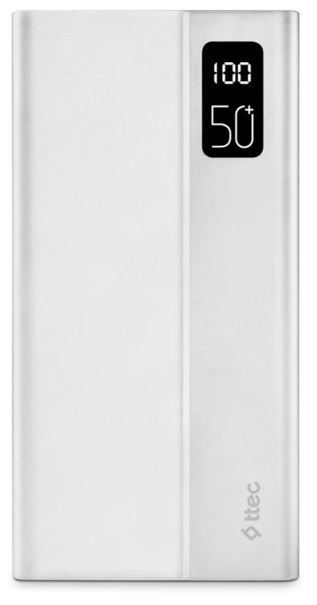 Універсальна мобільна батарея Ttec 50000mAh ReCharger Mega LCD White (2BB197B)