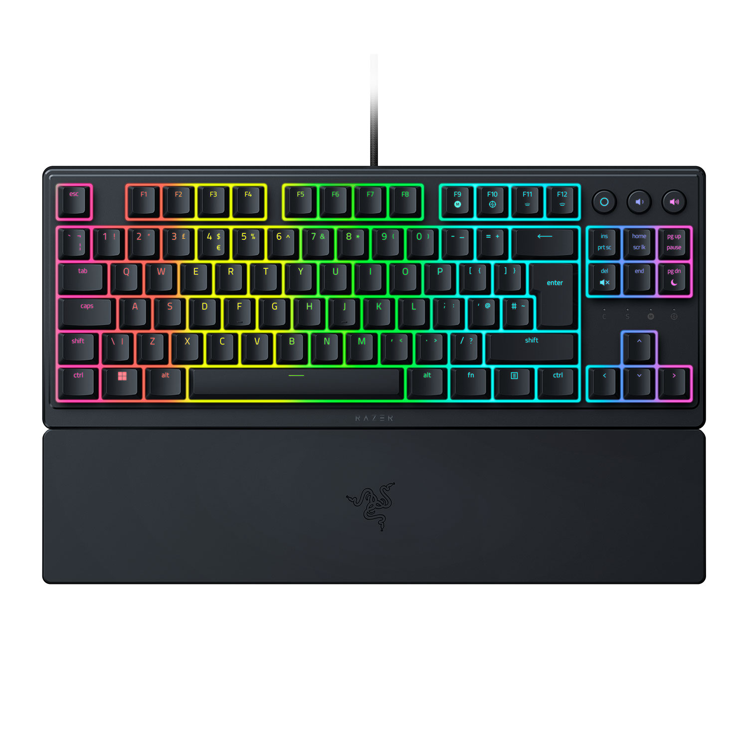 Клавiатура Razer Ornata V3 TKL UKR Black (RZ03-04881800-R371)