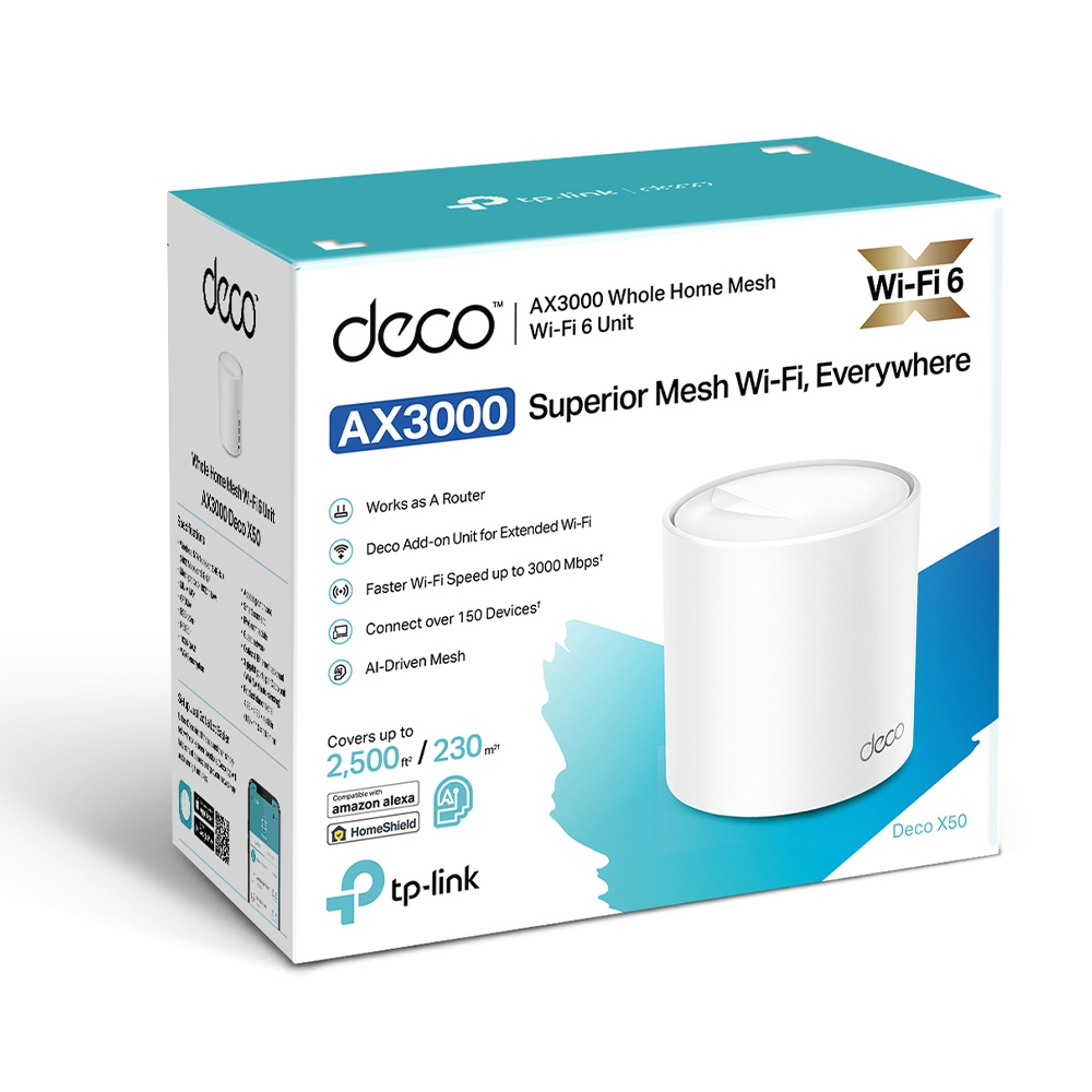 WiFi Mesh система TP-Link Deco X50(1-pack)