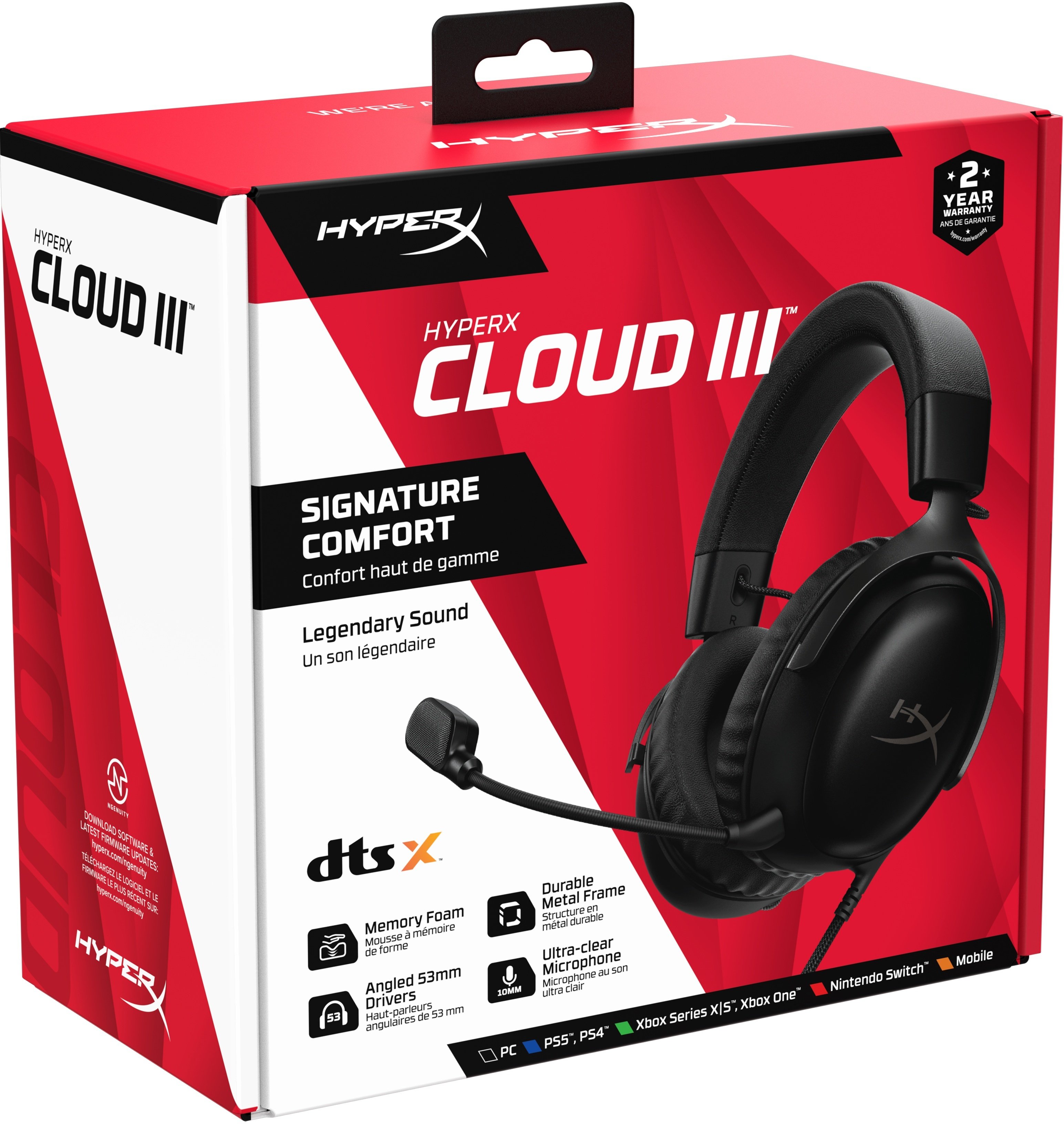 Гарнiтура HyperX Cloud III Black (727A8AA)