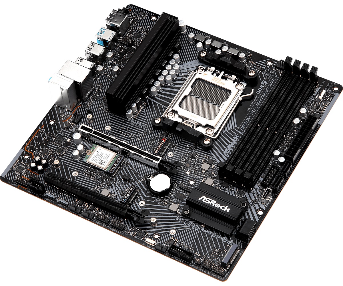 Материнська плата ASRock B650M PG Lightning WiFi Socket AM5