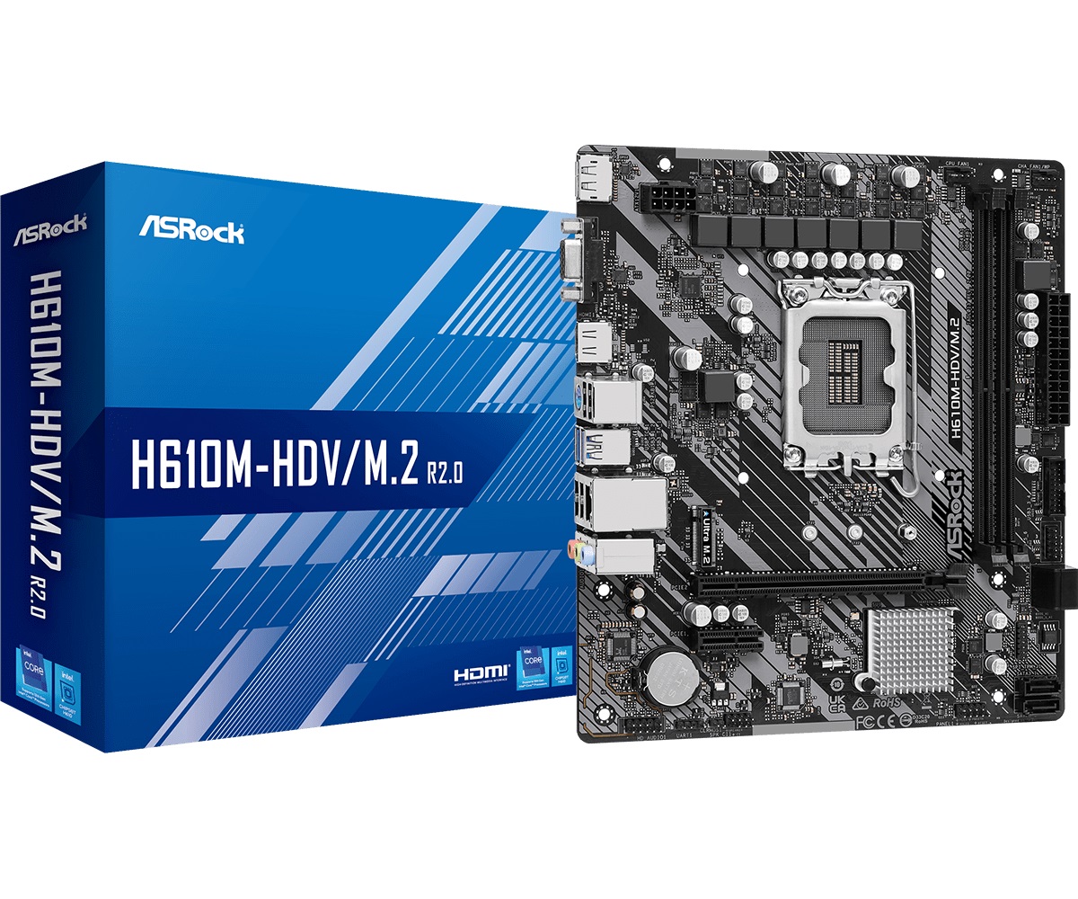 Материнська плата ASRock H610M-HDV/M.2 R2.0 Socket 1700