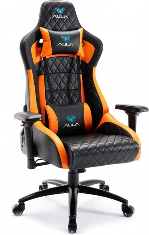 Крісло для геймерів Aula F1031 Gaming Chair Black/Orange (6948391286211)