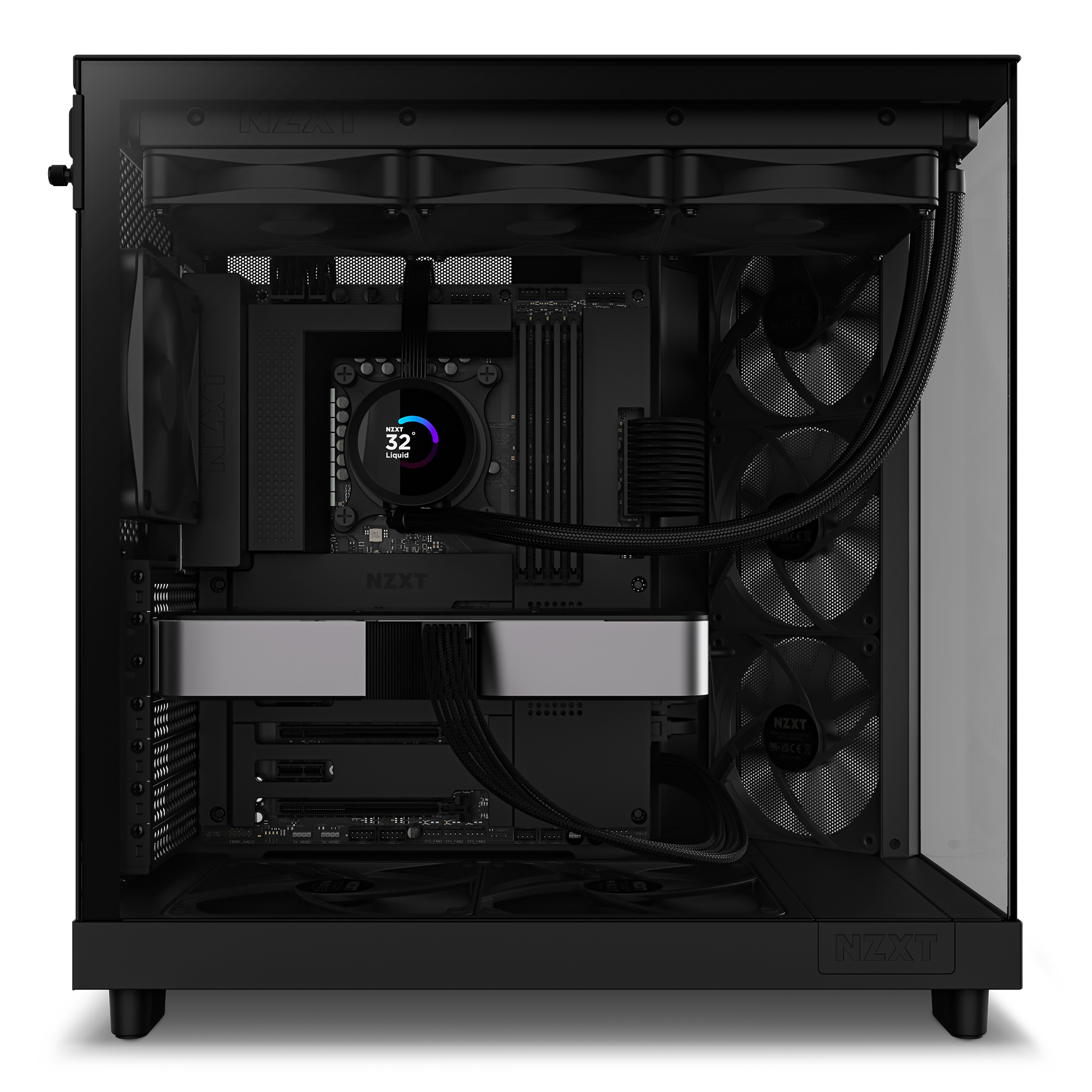 Корпус NZXT H6 Black (CC-H61FB-01) без БЖ