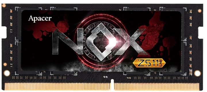 Модуль пам`ятi SO-DIMM 8GB/3200 DDR4 Apacer NOX Black (A4S08G32CLYBDAA-1)