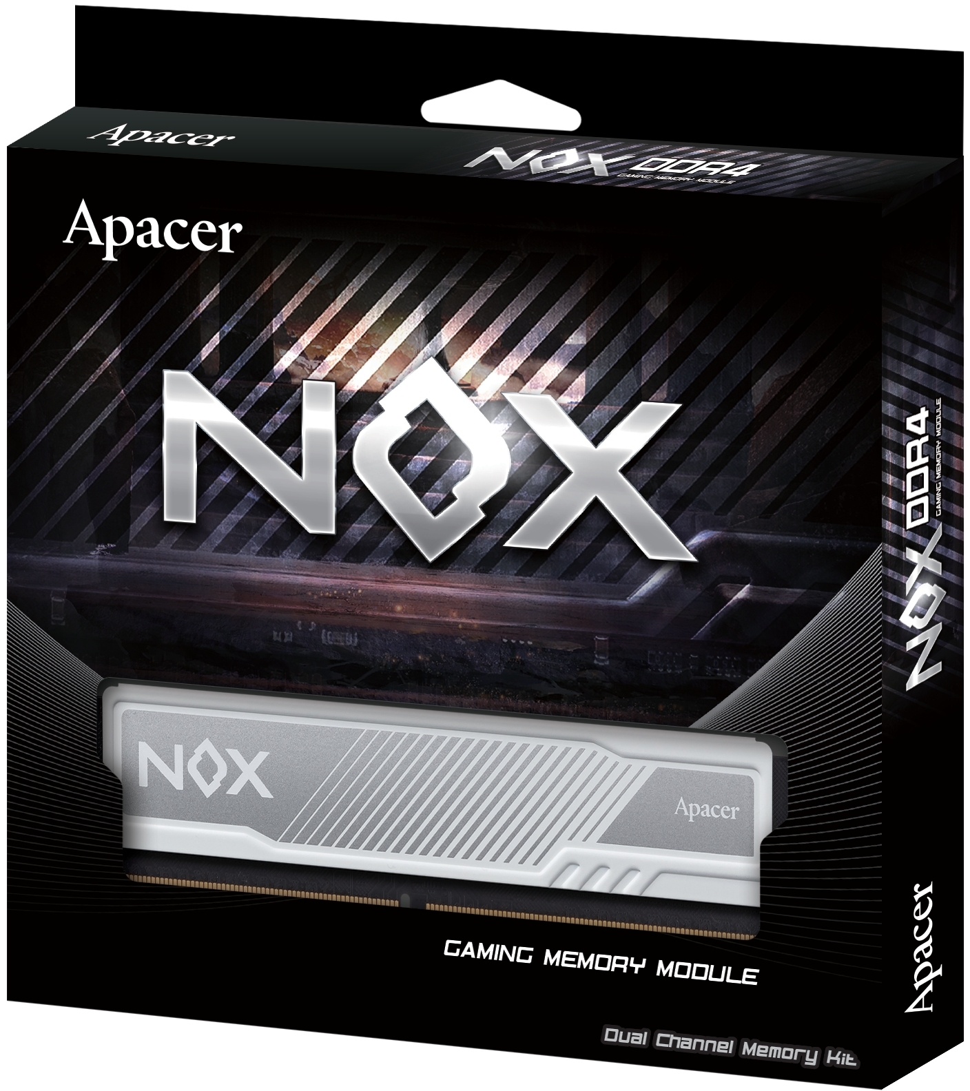 Модуль пам`ятi DDR4 2x8GB/3200 Apacer NOX White (AH4U16G32C28YMWAA-2)