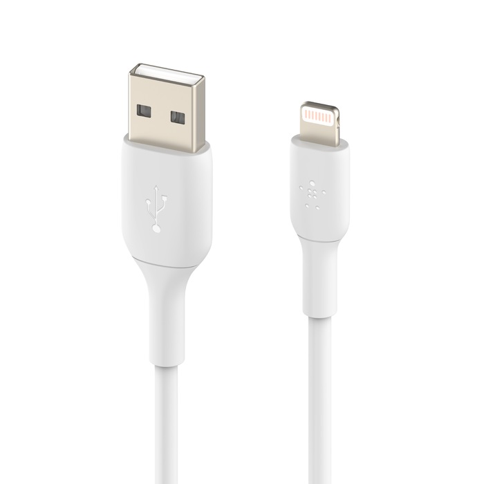 Кабель Belkin PVC USB - Lightning (M/M), 0.15 м, White (CAA001BT0MWH)