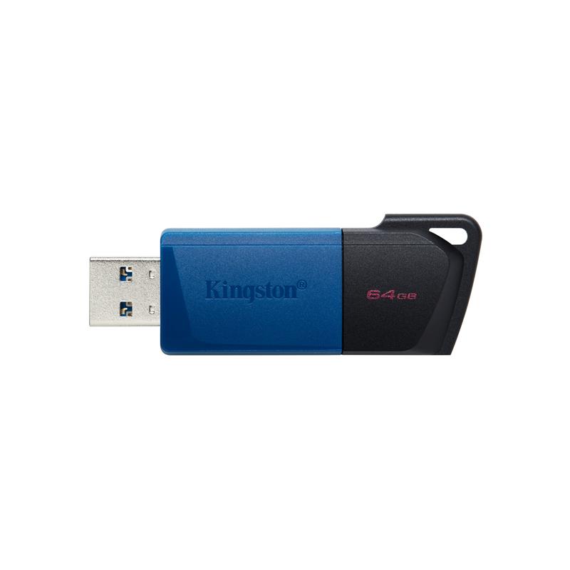 Флеш-накопичувач USB3.2 2x64GB Kingston DataTraveler Exodia M Black/Blue (DTXM/64GB-2P)