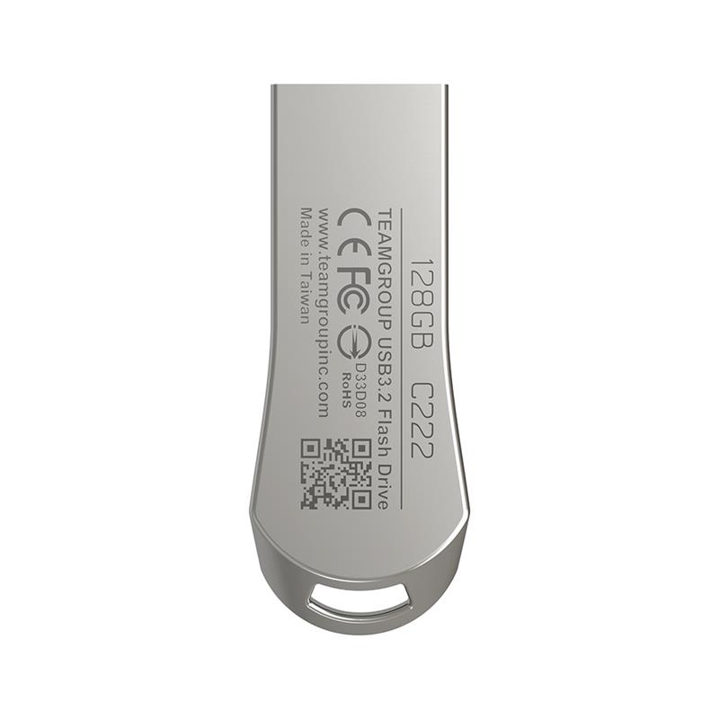 Флеш-накопичувач USB3.2 128GB Team C222 Silver (TC2223128GS01)