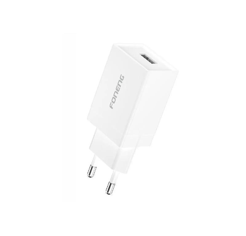 Мережевий зарядний пристрій Foneng K210 Charger (1USBх2.1A) White (K210-CH)