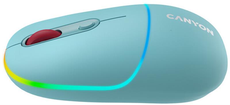 Миша бездротова Canyon MW-22 Dual Band RGB Wireless Dark Cyan (CNS-CMSW22DC)