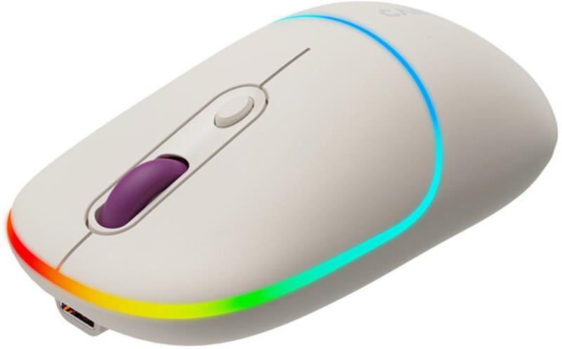 Миша бездротова Canyon MW-22 Dual Band RGB Wireless Rice (CNS-CMSW22RC)