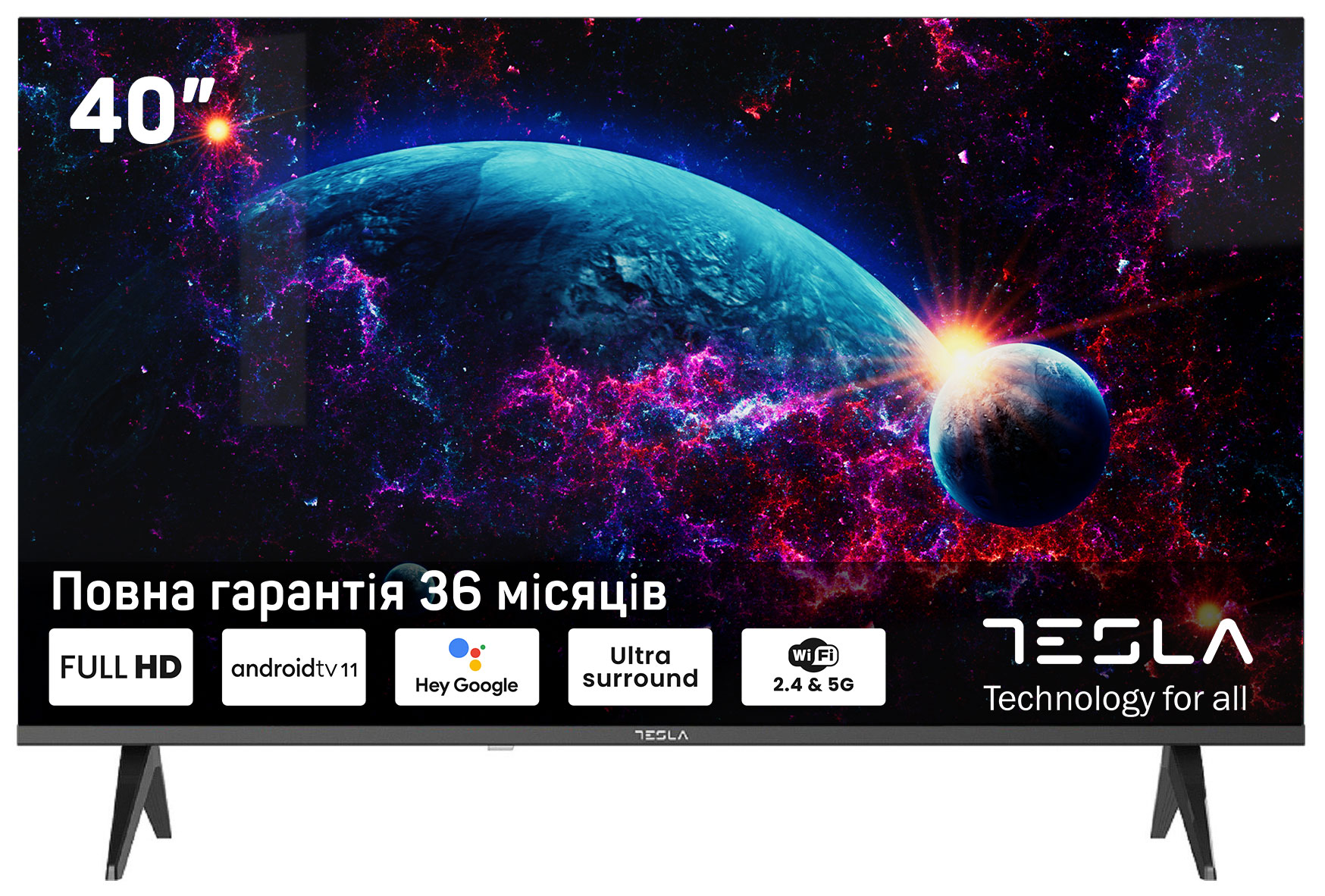 Телевiзор Tesla 40E635BFS