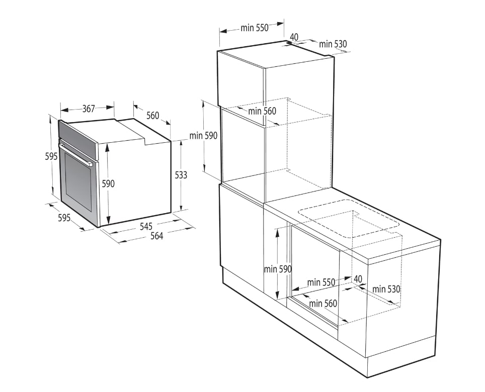 Духова шафа Gorenje BO6735E02BK