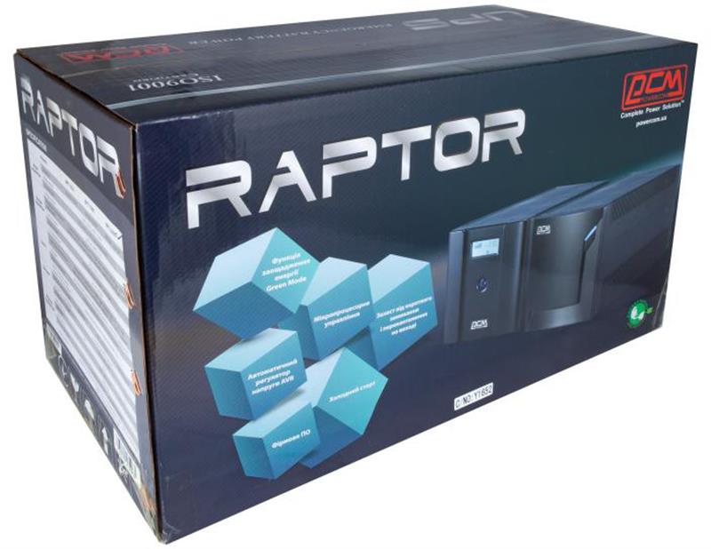 Джерело безперебійного живлення Powercom RPT-1500AP, 4xSchuko, LCD (00210225) Джерело безперебійного живлення Powercom RPT-1500AP, 4xSchuko, LCD (00210225)