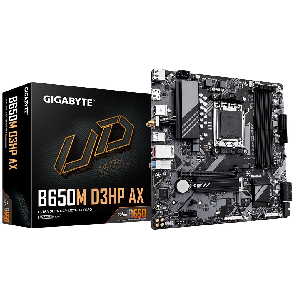 Материнська плата Gigabyte B650M D3HP AX Socket AM5