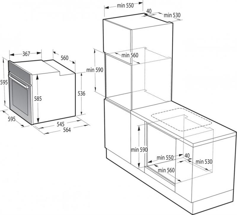 Духова шафа Gorenje BSA6747A04BG