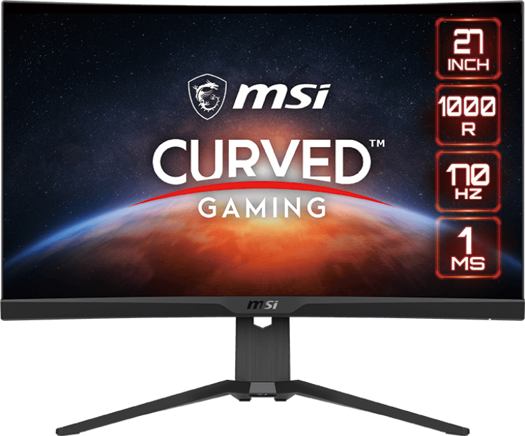 Монітор MSI 27" G272CQP VA Black Curved 170Hz