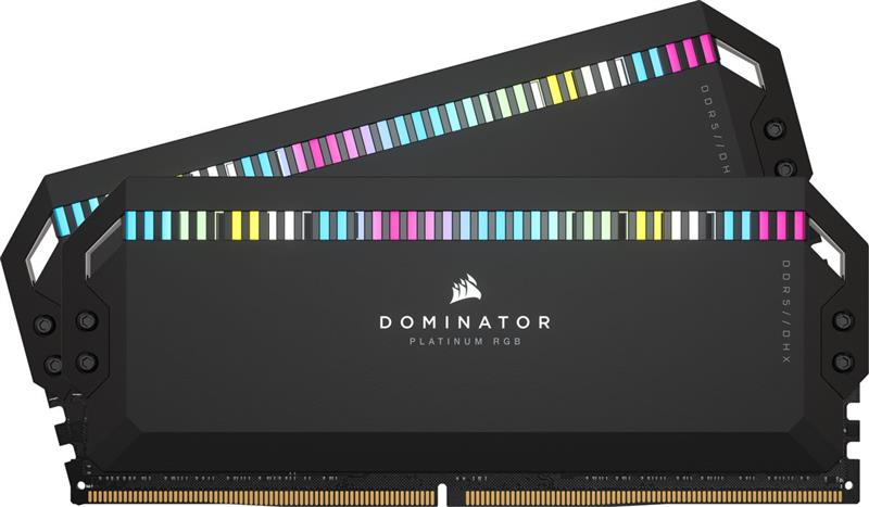 Модуль пам`ятi DDR5 2x32GB/6000 Corsair Dominator Platinum RGB Black (CMT64GX5M2B6000C30)