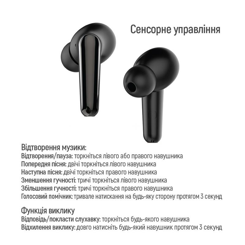 Bluetooth-гарнітура СolorWay TWS-3 Earbuds Black (CW-TWS3BK)