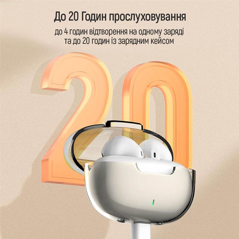 Bluetooth-гарнітура СolorWay Slim TWS-2 Earbuds White (CW-TWS2WT)