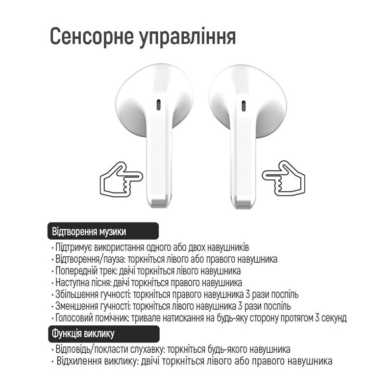 Bluetooth-гарнітура СolorWay Slim TWS-2 Earbuds White (CW-TWS2WT)