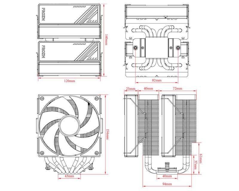 Кулер процесорний ID-Cooling Frozn A620 Black