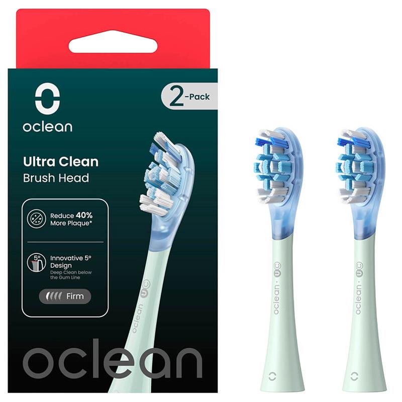 Насадка для зубної електрощітки Oclean UG01 G02 Ultra Gum Care Brush Green (2 шт) (6970810553536)