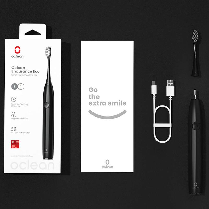 Розумна зубна електрощітка Oclean Endurance Eco Electric Toothbrush Black (6970810553321)