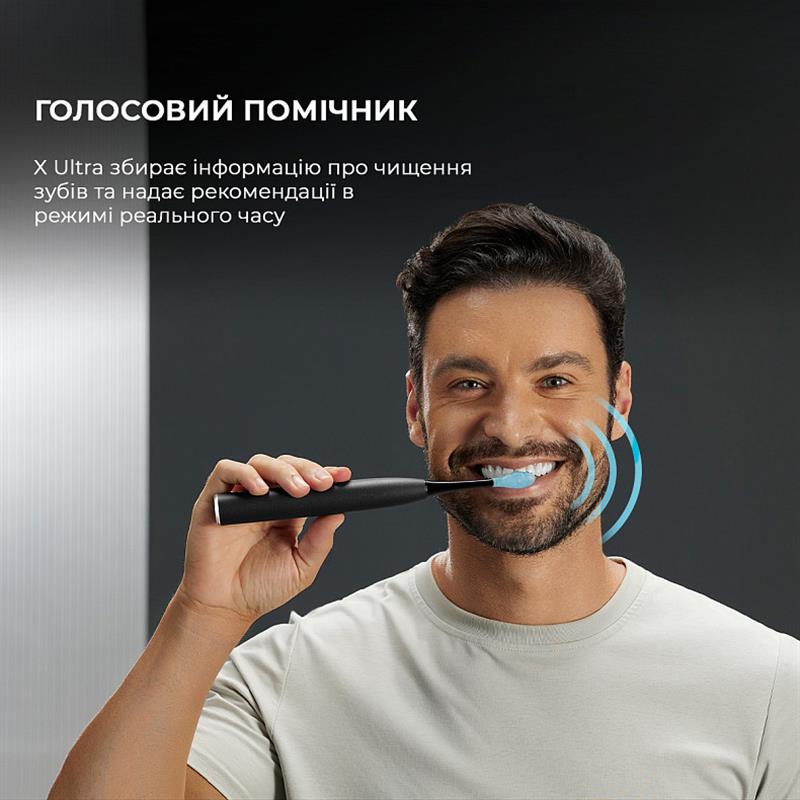 Розумна зубна електрощітка Oclean X Ultra Set Black (OLED) (6970810553499)