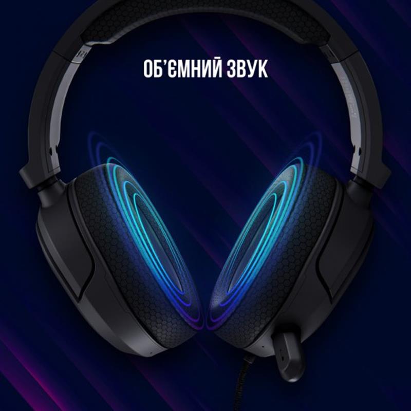 Гарнітура Canyon Lorgar Kaya 460 Gaming RGB USB Black (LRG-GHS460)