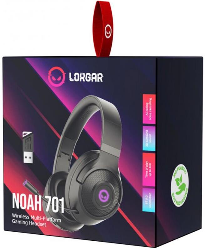 Гарнітура Canyon Lorgar Noah 701 Black (LRG-GHS701)